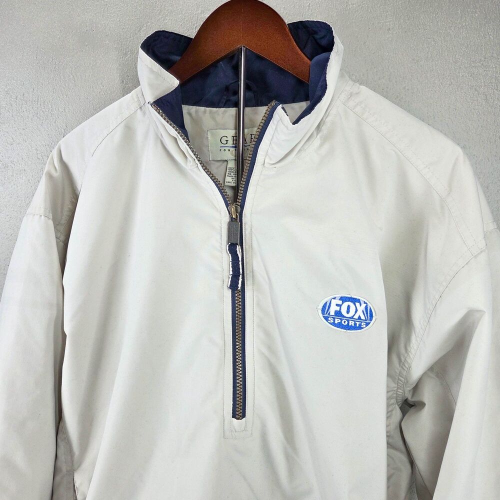 Vintage 90s Fox Sports Embroidered Gear For Sports Windbreaker Jacket Sz M